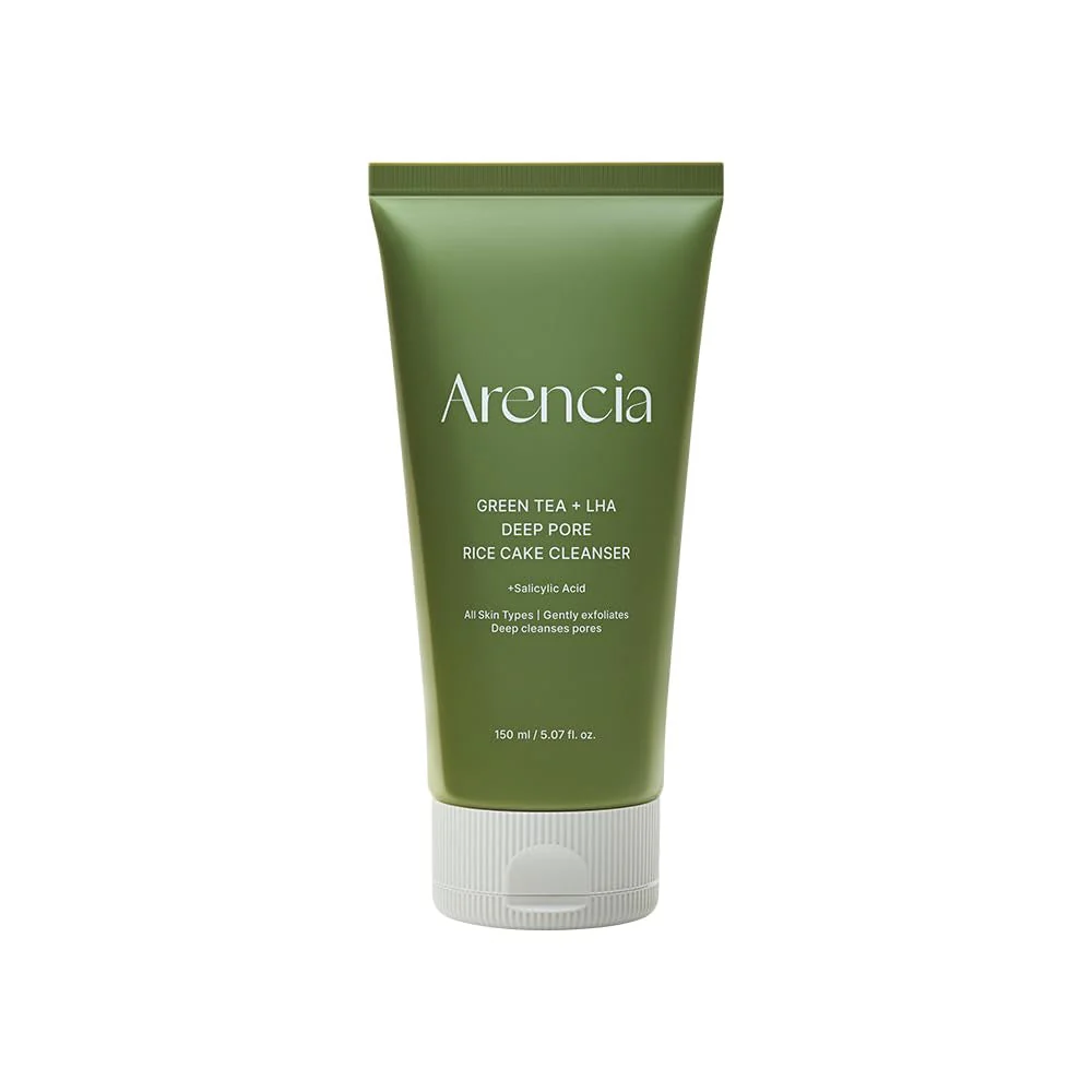 arencia-salicylic-acid-green-tea-lha-deep-pore-rice-cake-cleanser-150ml
