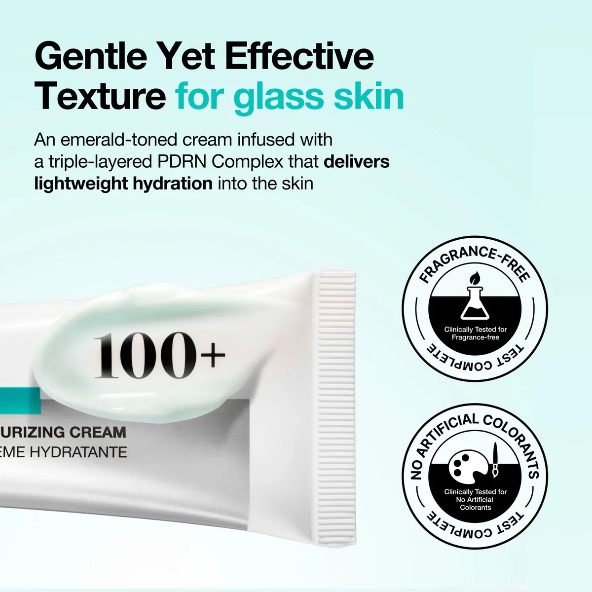 Anua PDRN Hyaluronic Acid 100 Moisturizing Cream gentle Effective Texture Glass skin