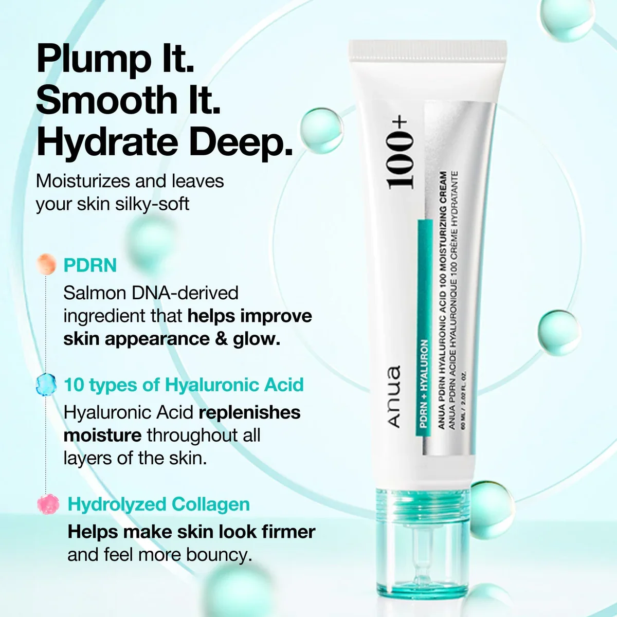 Anua PDRN Hyaluronic Acid 100+ Moisturizing Cream Benifits