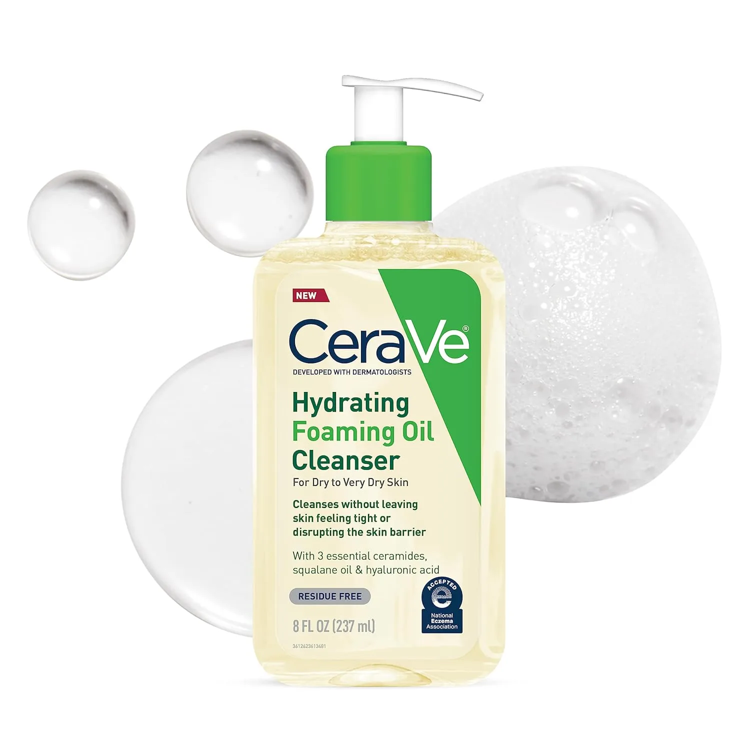 Cerave Hydrating Foaming Oil Cleanser New