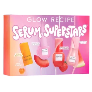 Buy original Glow Recipe Serum Superstars Set featuring bestselling fruit serums online in Pakistan.